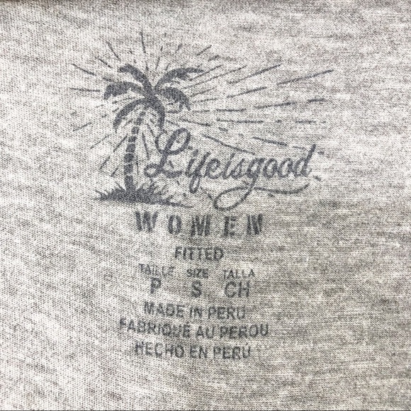 Life is Good “Sea” Appliqué Gray Short Sleeve Tee Beach Ocean Resort Casual - Picture 4 of 6